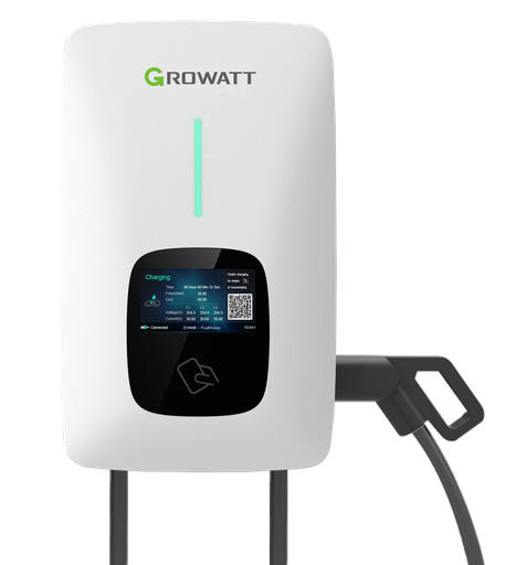 [THOR22AS-P-V1] Cargador de vehículo eléctrico 22kW Growatt THOR 22AS-P con cable