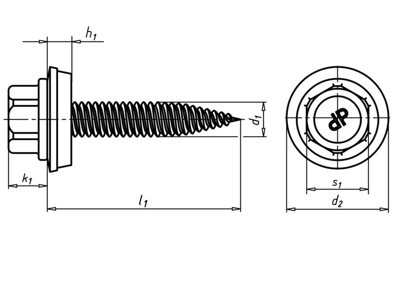 Tornillo Hex AN16 A2 BZ LL8 4,5X25