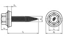 Tornillo Hex AN16 A2 BZ LL8 4,5X25