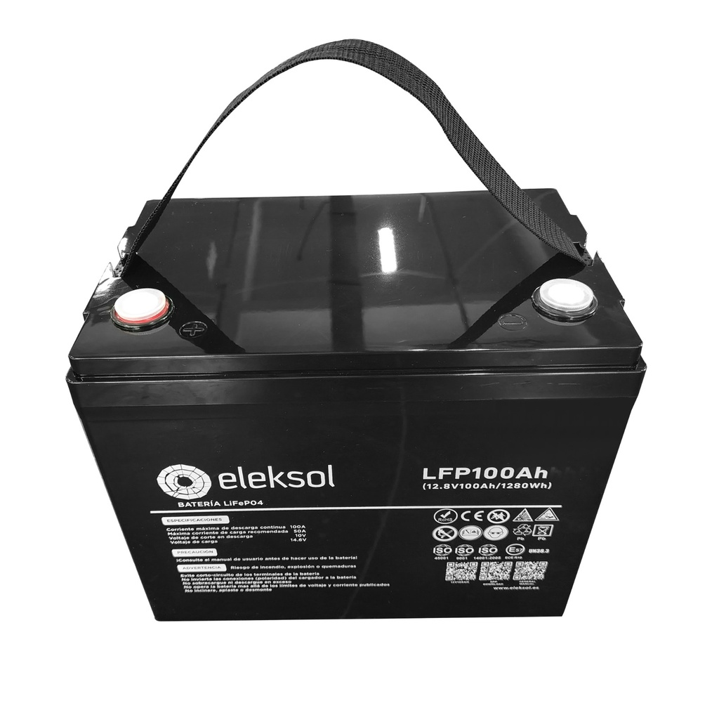 Batería Litio Compact Eleksol 100Ah/12,8V Bluetooth V2