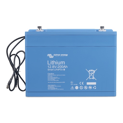 [BAT512120610] LiFePO4 Battery 12.8V/200Ah - Smart