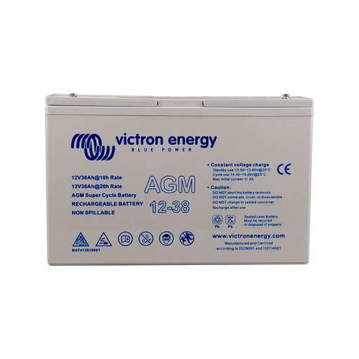 [BAT412038081] 12V/38Ah AGM Super Cycle Batt. (M5)