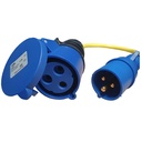 Adapter Cord 16A to 32A/250V CEE/CEE