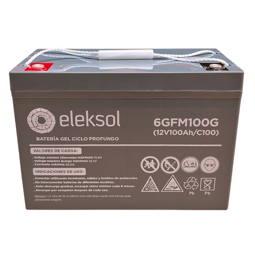 [6GFM100G] Batería Gel Eleksol 12,8V/100Ah