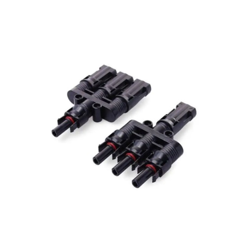 [MC4TRIPLE] Conector de Panel Solar tipo Multicontact Triple (Pareja)