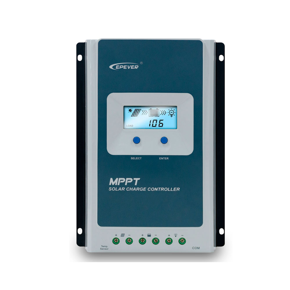 Controlador de carga solar Epever MPPT 100/30 Pantalla