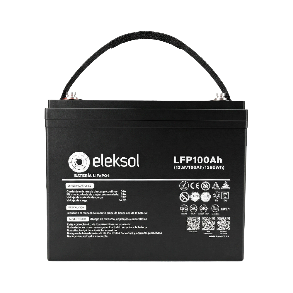 Batería Litio Compact Eleksol 100Ah/12,8V Bluetooth V2