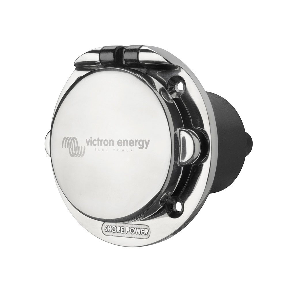 Power Inlet 16A stainless steel with cover | DSP Solar