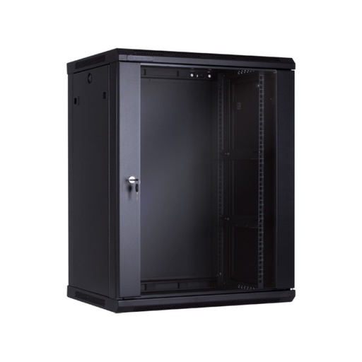 [RME11245] Armario Baterías Rack Mural Ideal RME 12u 1c - Puerta de Cristal 600x450x640