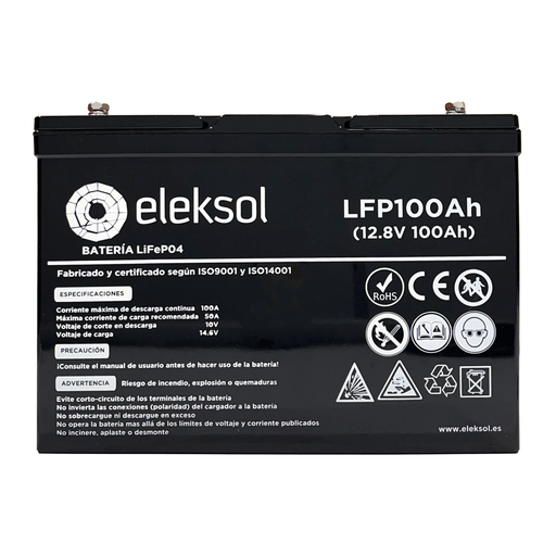 [LFP100AHBT] Batería Litio Eleksol 100Ah/12,8V Bluetooth